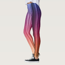 Collants à dégradé rayé