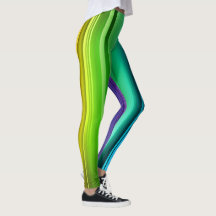Collants à dégradé rayé