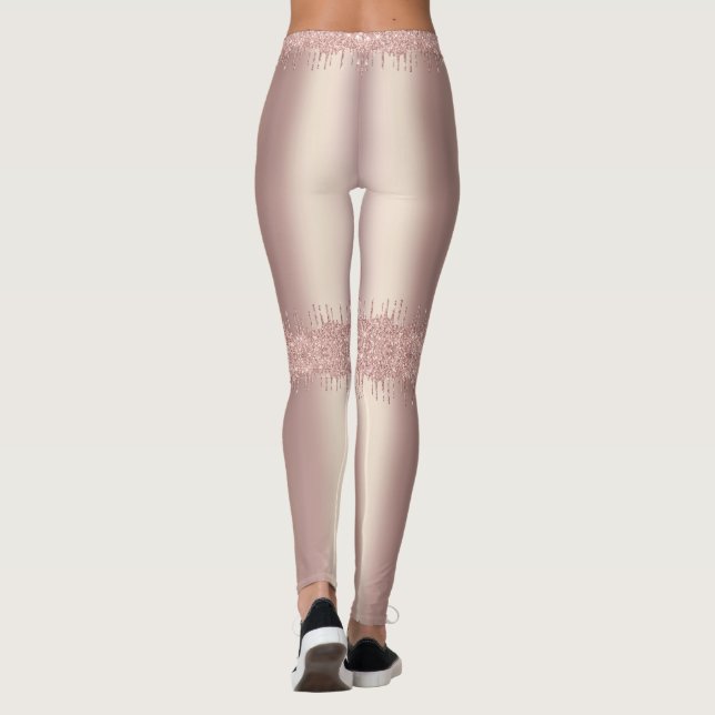 Collants à gouttes scintillantes et pailletées en  (Dos)