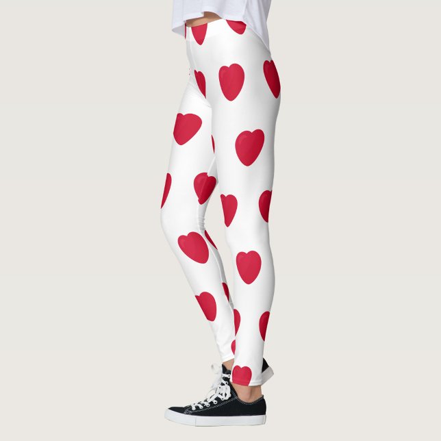 Collants à motif Cœur Rouge (“Wear your heart on your legs ❤️”)