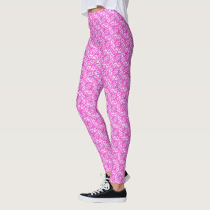 Collants à motif de feuilles de damas torsadées et
