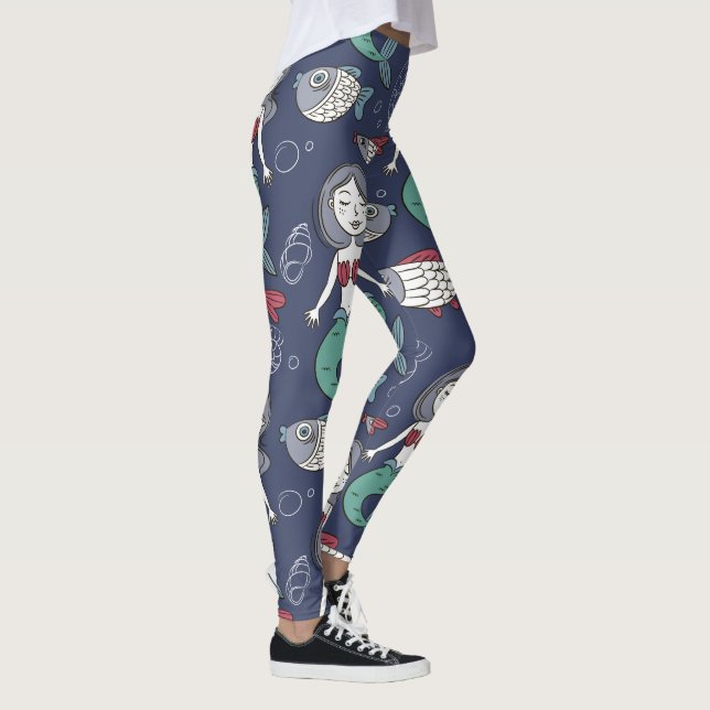 Collants à motif de sirène mignonne (Droite)