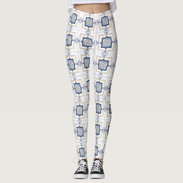 Collants à motif géométrique (Devant)
