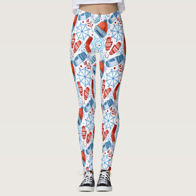 Collants à motifs Accessoires d'hiver (Devant)