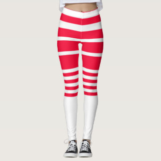 Collants à rayures rouges et blanches Shorts