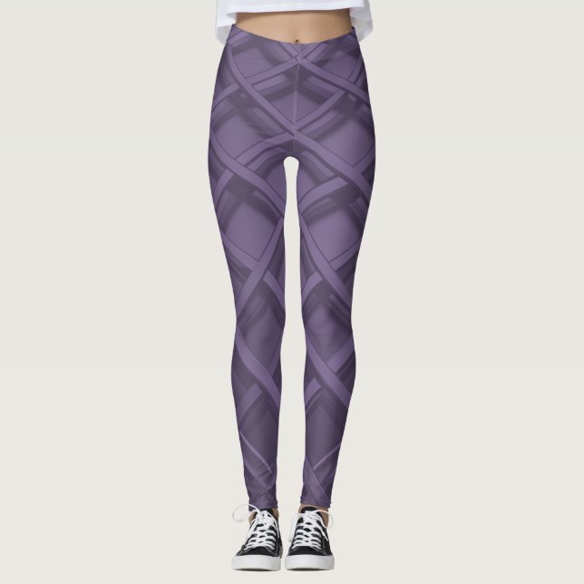 Collants à treillis violet (Devant)