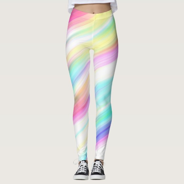 collants abstraits arc-en-ciel (Devant)