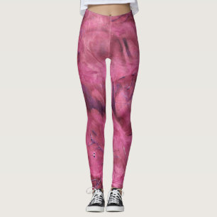 Collants abstraits en acrylique rouge vibrant abso