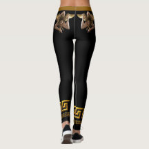 Collants athlétiques siciliens Medusa dorée