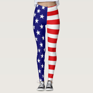 Collants au drapeau américain
