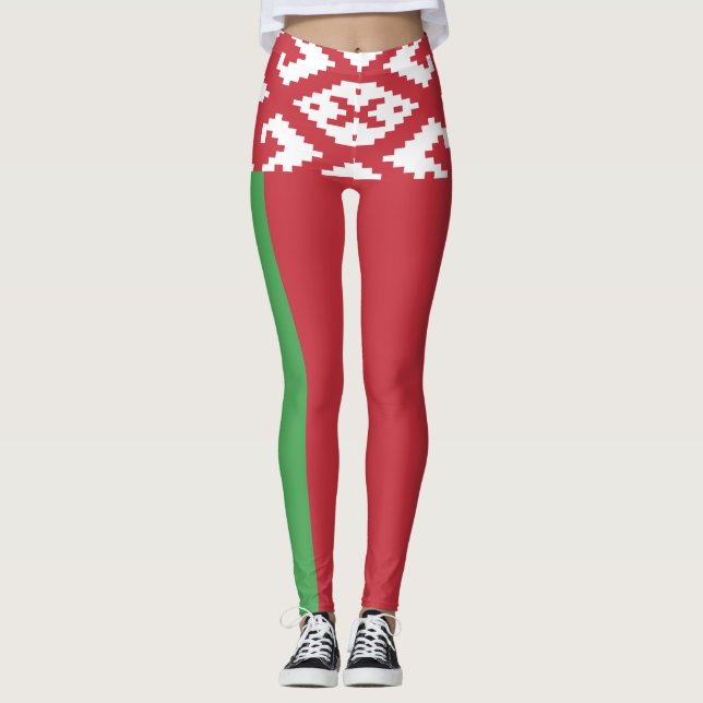 Collants au drapeau patriotique biélorusse (Devant)