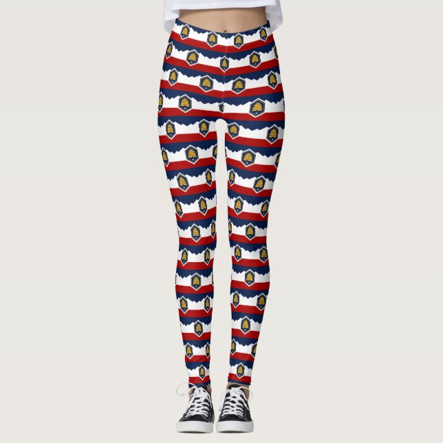 Collants avec le drapeau de l'État de l'Utah, État (Devant)