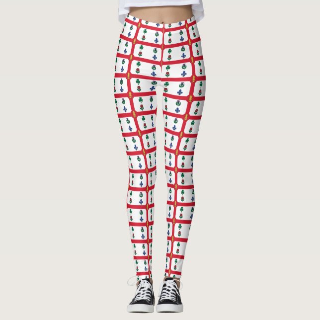 Collants avec le drapeau de Montréal, Canada (Devant)