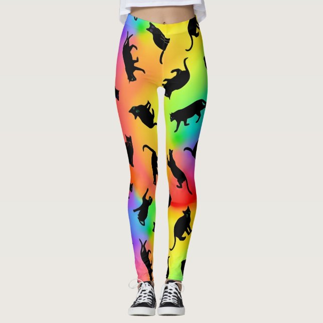 Collants Black Cats et Arc-en-ciel (Devant)