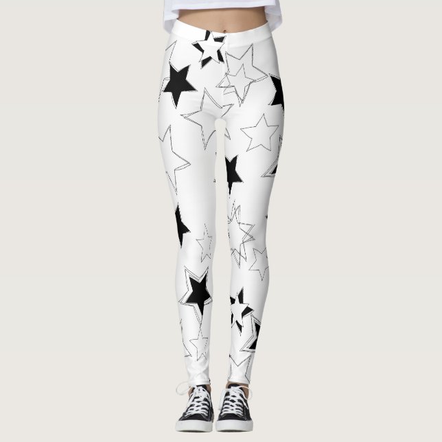 Collants Black & White Stars (Devant)