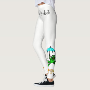 Collants blancs champignon grenouille coassement 