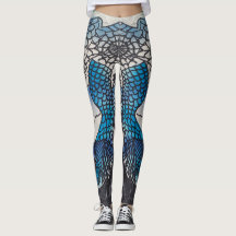 Collants Bleu Poisson