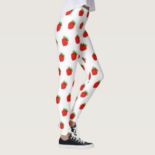 Collants Boho Fraise - Impression de Baie Personna