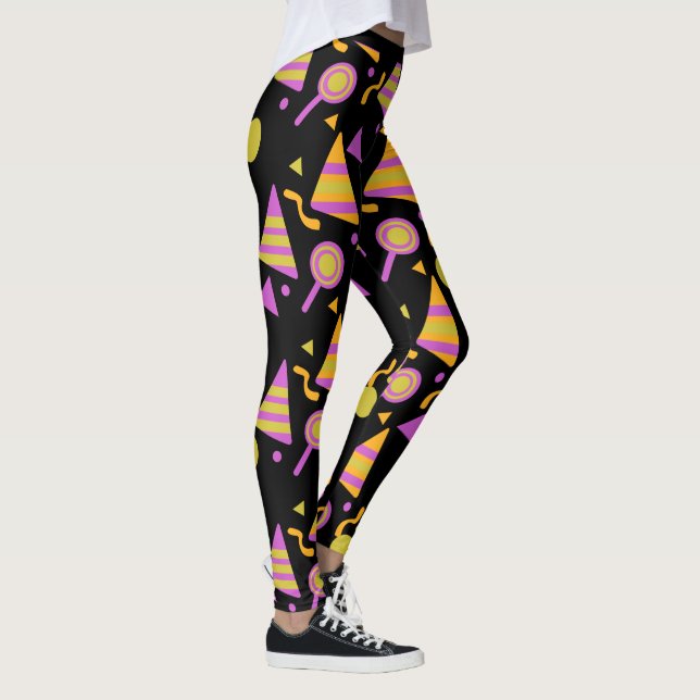 Collants brillants confettis bonbons Halloween (Droite)