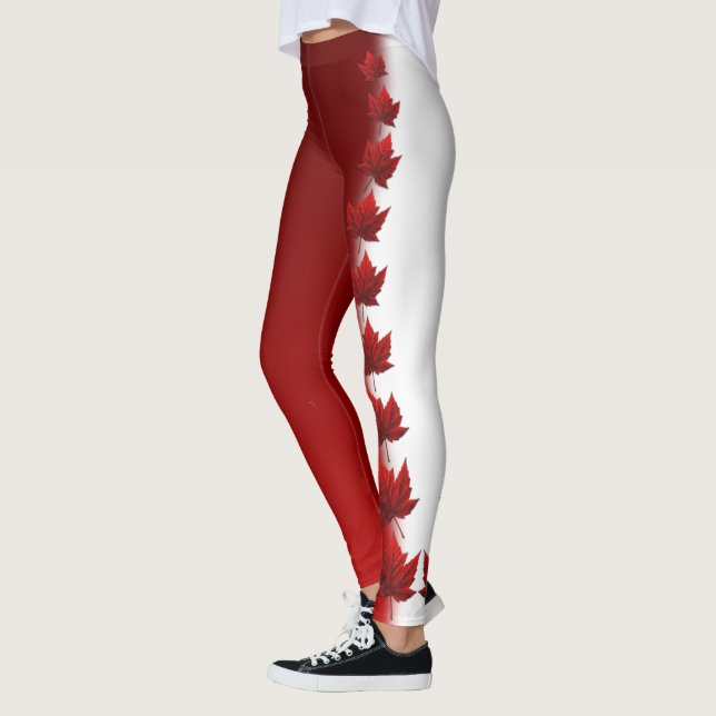 Collants Canada personnalisés Canada Pantalon feui (Gauche)