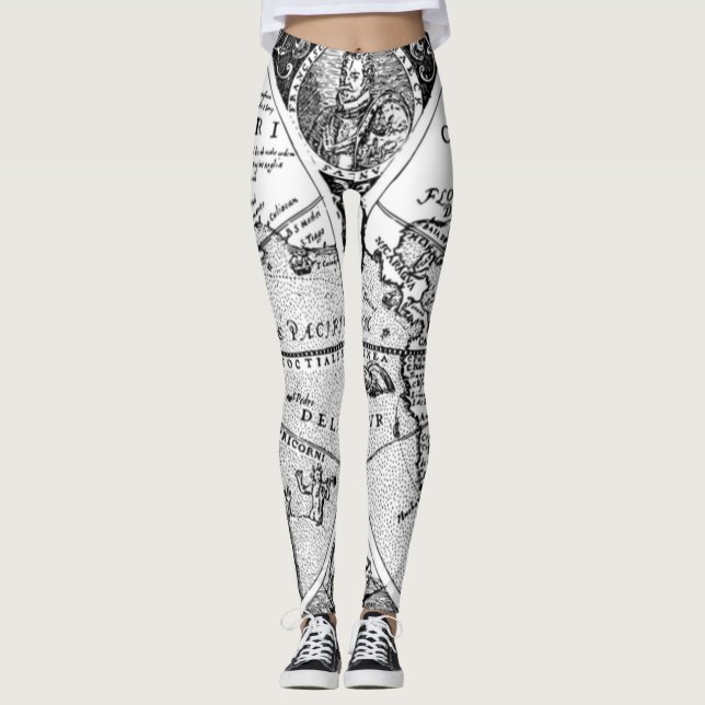 Collants Carte Vintage (Devant)