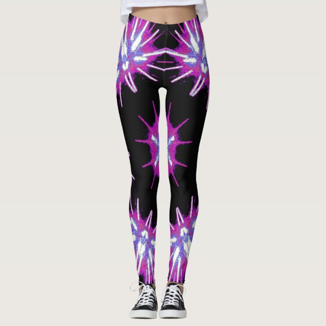 Collants Cosmic Neon Starburst (Devant)