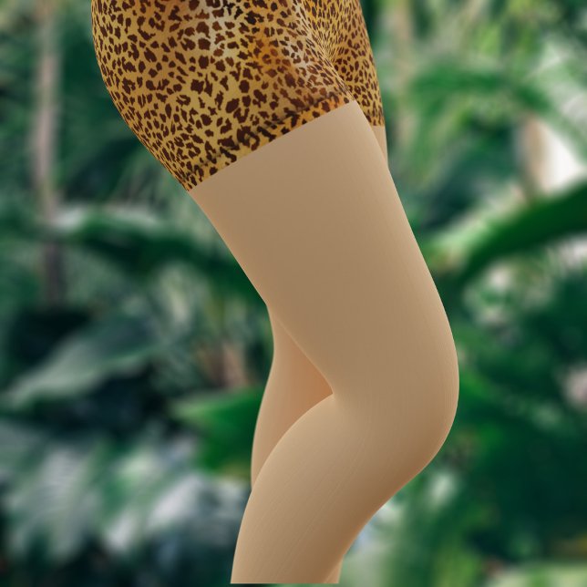 Collants de costume en faux imprimé léopard amusan (Fun to wear at your jungle theme bachelorette party (why not!))