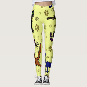 Collants de Dame aux chats fous