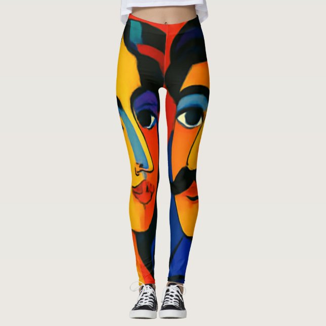 collants de femme design coloré  (Devant)