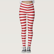 Collants de fête de Noël rayés à la menthe poivrée
