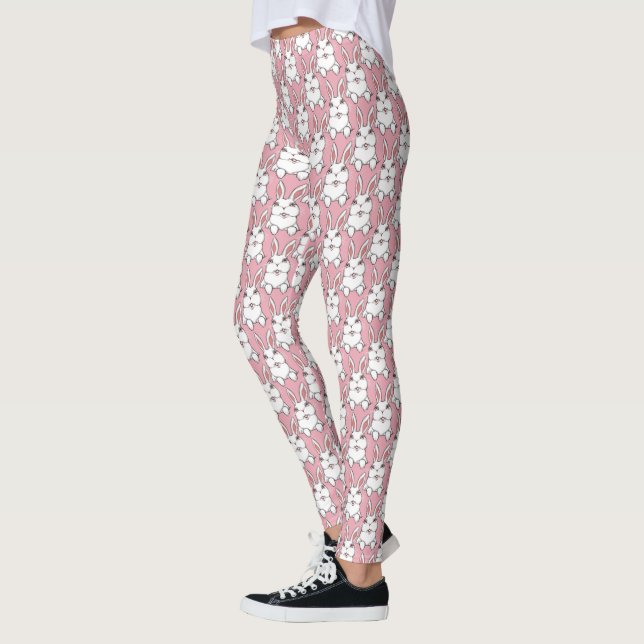 Collants de lapin de Pâques Pantalon collant noir  (Gauche)