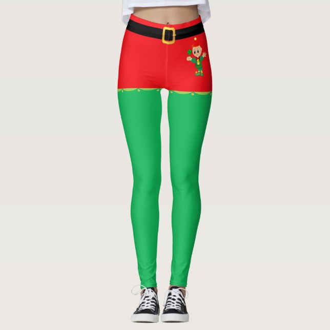 Collants de lutin de Noël (Devant)