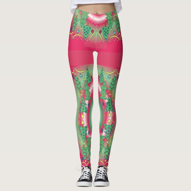 Collants de Noël à motifs (Devant)