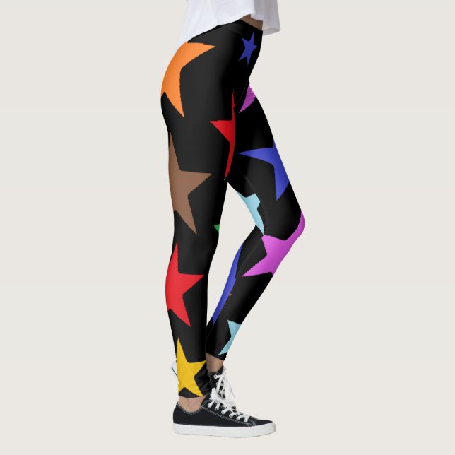 Collants de sport de qualité avec de grosses étoil (Droite)