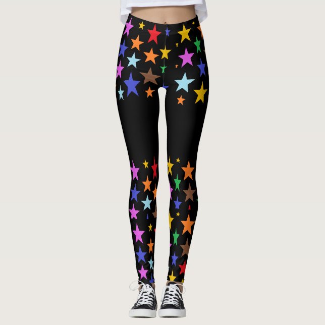 Collants de sport de qualité avec des étoiles dess (Devant)