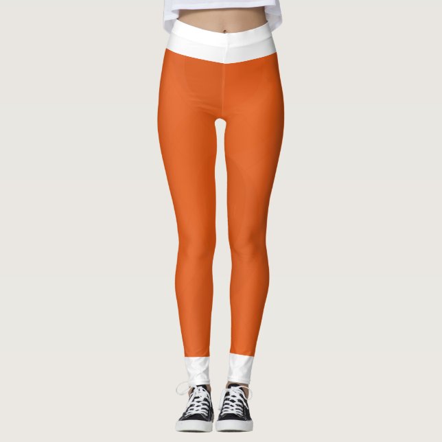 Collants de sport orange élégants  (Devant)