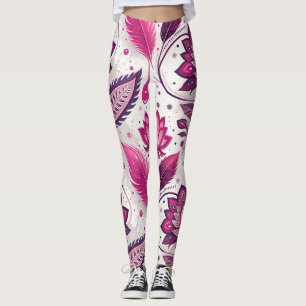Collants de streetwear métallisé magenta – Luxe