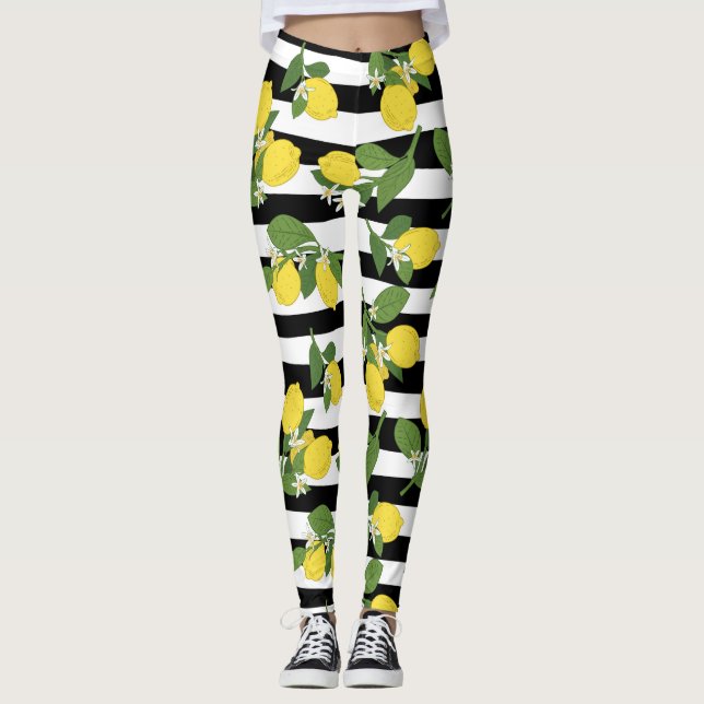 Collants de yoga Leggings Jaunes Citron (Devant)