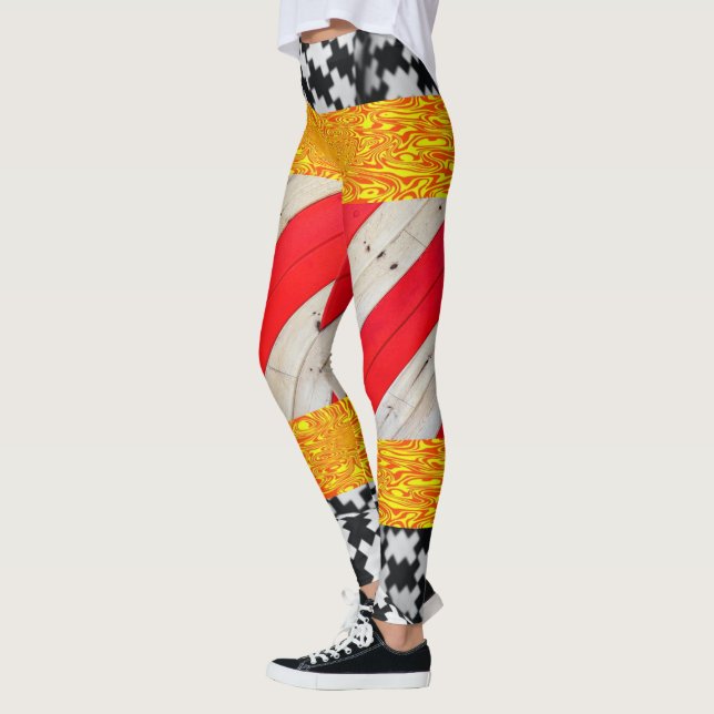 Collants dorés rouges et blancs  (Gauche)