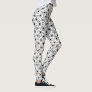 Collants élégants en noir et blanc