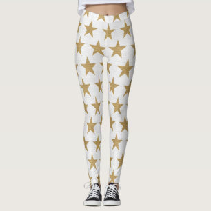 collants étoiles dorées