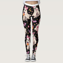 Collants fantômes de coquette effrayante Halloween
