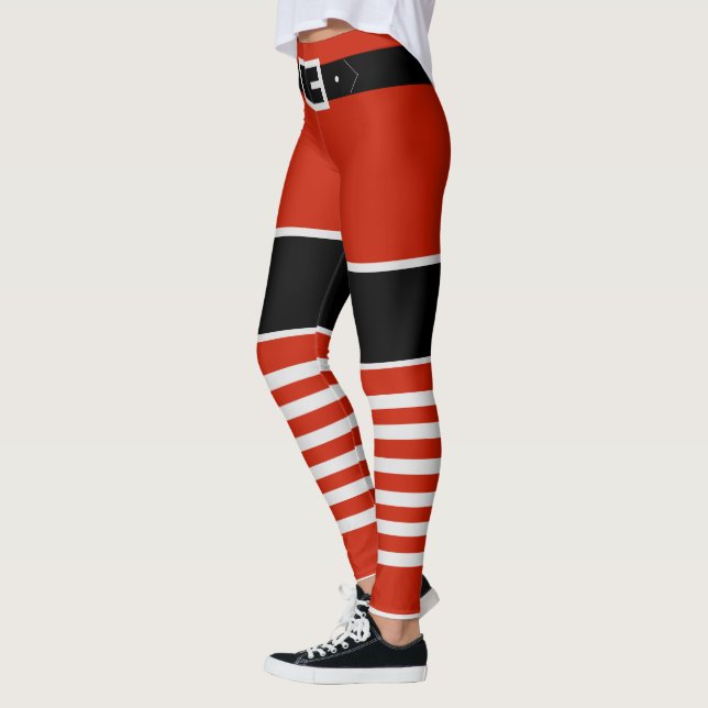 Collants faux chaussettes de Père Noël (Gauche)