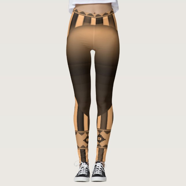collants femme noir orange (Devant)