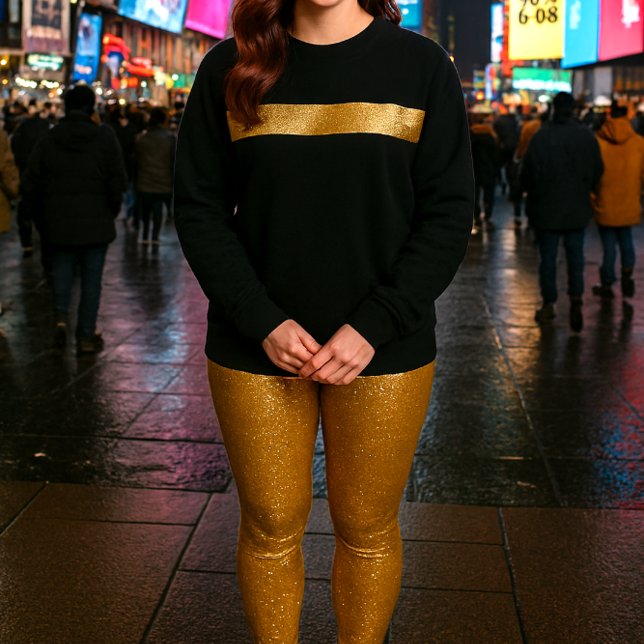 Collants festifs de fêtes/Gold Glitter (Créateur téléchargé)