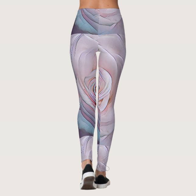 Collants Fleur de Rose Pastel Doux (Dos)
