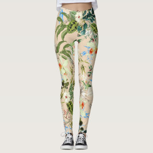 Collants Fleurs et Feuilles Floral Chic