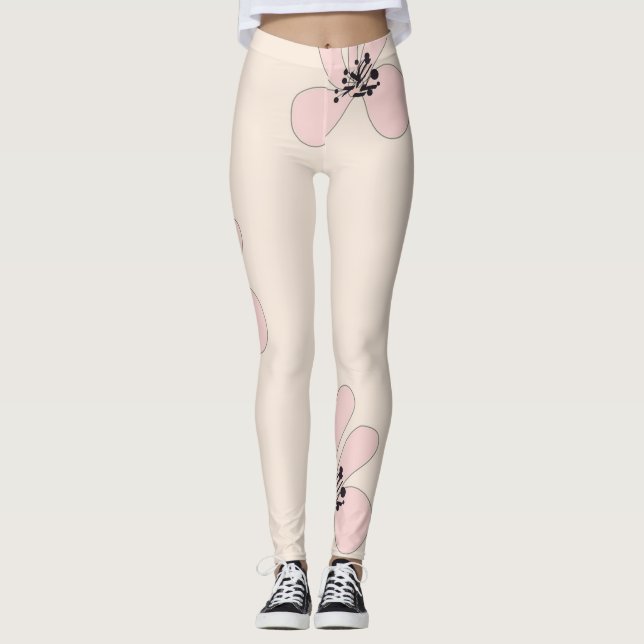 collants fleurs roses (Devant)