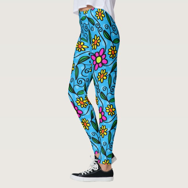 Collants Floraux Abstraits (Gauche)