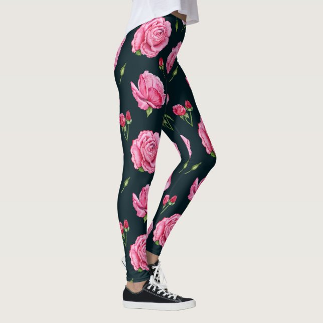 collants floraux pivoine (Droite)